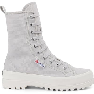 Superga Dames/Dames 2641 Alpina Hoge Tops (Grijs Zilver/Avorio)