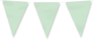 Vlaggenlijn - 6m - pastel groen - papier