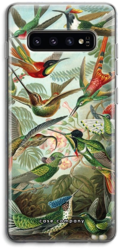 Case Company® - Hoesje geschikt voor Samsung Galaxy S10 4G hoesje - Haeckel Trochilidae - Soft Cover Telefoonhoesje - Bescherming aan alle Kanten en Schermrand