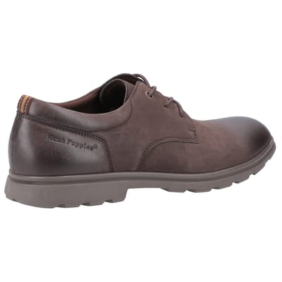 Hush Puppies Heren Trevor leren Oxfords (Bruin)