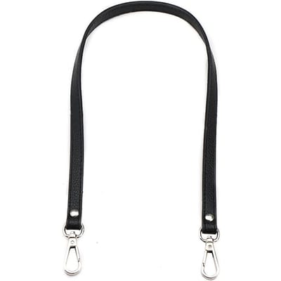 Vervangende Leren Korte Tasriem Dames Handtassen Handvat Schoudertas Riemen Band Portemonnee Riemen Tas Accessoires Goud/Zilver Sluiting Other black