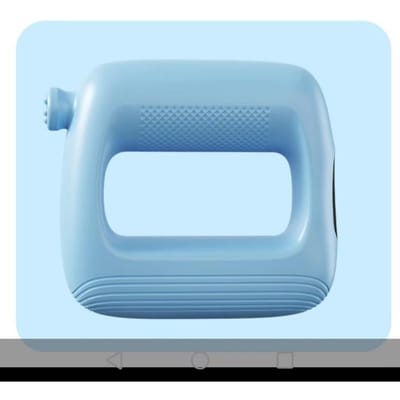 Fascia Gun Fitness Ontspanning Artefact Massager Oplaadbaar Vetverbranding Fascia Ring Mini Vibratie Yoga Ring blauw