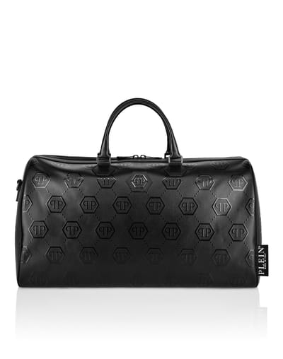 Nappa Handle Bag Weekend  Embossed Monogram