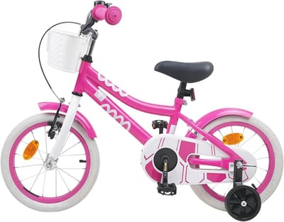Kinderfiets 16 Inch - Jongensfiets Meisjesfiets - Buiten Spelen - Verstelbare Handvatten Zadel - 16 Inch Wielen - Roze