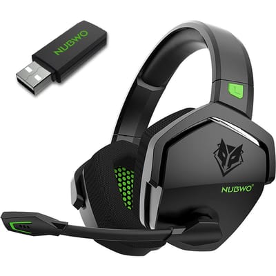 NUBWO G06 2.4G Draadloze Gaming Headset 3.5mm Bedrade Sport Oortelefoon BT Headset Ruisonderdrukking met style 1 zwart