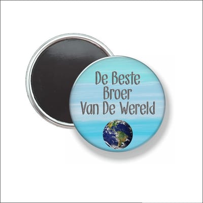 Button Met Magneet 58 MM - De Beste Broer Van De Wereld - NIET VOOR KLEDING