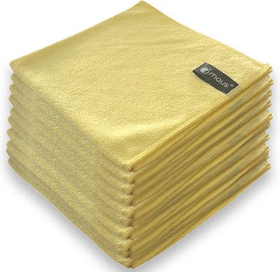 MAUS microvezeldoekjes professional - geel - 100 stuks - 40x40cm - zonder schoonmaakmiddel effectief