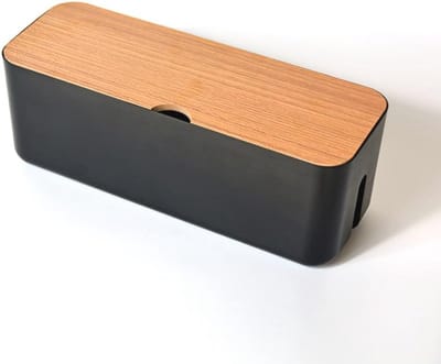 Kabelbeheerbox voor Snoeren en Stekkerdozen – Houten Organizer voor Thuis en Kantoor