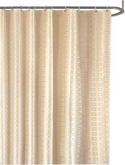 Douchegordijn - Badkamer Gordijn - Douche Bescherming - Anti-schimmel Coating - 200x240cm - Beige