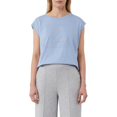 Comma T-shirts Light Blue Maat: 34 | Tops Outlet | Dames | Blauw