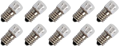 Signaallamp E14 24V 3W - 125 mAh - 10 stuks - T16 Gloeilamp Ø16mm - 35mm - 2500K - Dimbaar