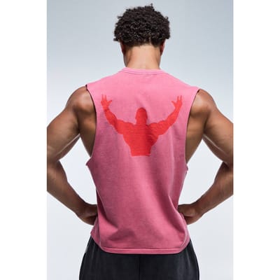 One More Rep Gewassen Regular Fit Tanktop | Red | Size XL