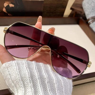 Lunettes de Soleil Style Luxe Élégant Pour Messieurs Vintage Surdimensionnées Extérieur Steampunk Lunettes de Soleil d'Été pour le Voyage