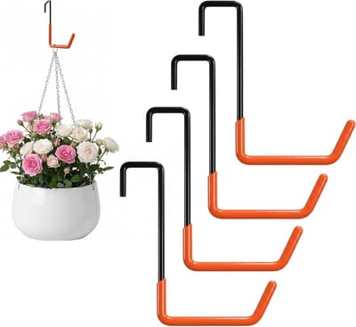 S-vormige fietsenhaken voor aan de muur, set van 4, zonder boren, hoge draagkracht, ideaal voor fietsen en tuingereedschap