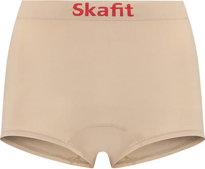 Skafit Casual dames boxershort maat S - beige - ademend - antibacterieel - stretch - platte naden - extra lengte