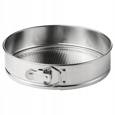 Merkloze Ronde Bakvorm met Uitneembare Bodem - 26 cm Roestvrij Staal
