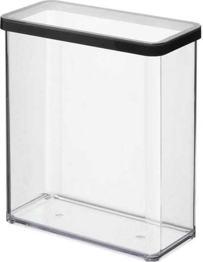 Rotho LOFT Bewaardoos 20x10x21 cm 3.2L Zwart/Transparant
