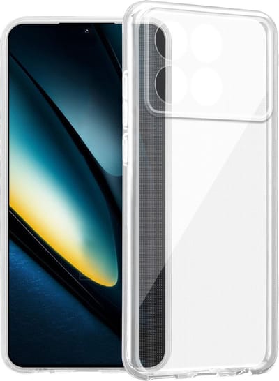 Cadorabo Hoesje geschikt voor Xiaomi Poco F6 Pro in VOLLEDIG TRANSPARANT - Beschermhoes gemaakt van flexibel TPU Silicone Case Cover