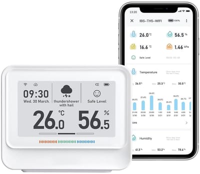 DailySupplies® Hygrometer - Weerstation Binnen en Buiten - Weerstations - Luchtvochtigheidsmeter