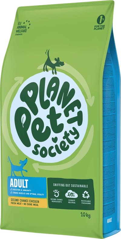 Planet Pet Society Dog Dry Second Chance Adult Kip - Hondenvoer - 10 kg