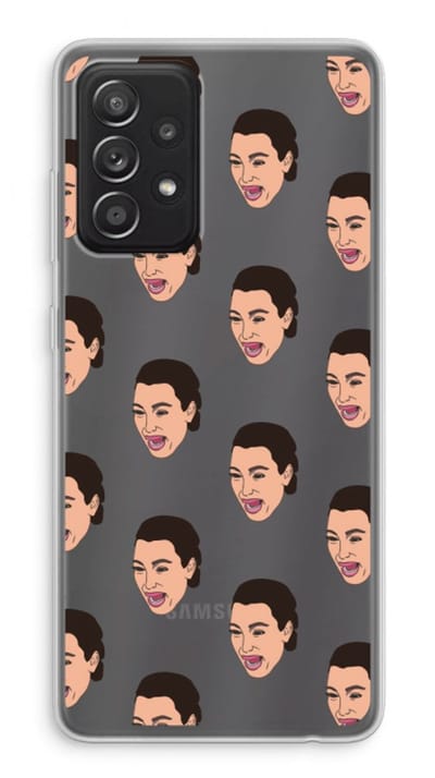 Case Company® - Hoesje geschikt voor Samsung Galaxy A52s 5G hoesje - Ugly Cry Call - Soft Cover Telefoonhoesje - Bescherming aan alle Kanten en Schermrand