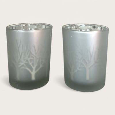 Theelichthouder Glas 5,5x7cm Set A2st