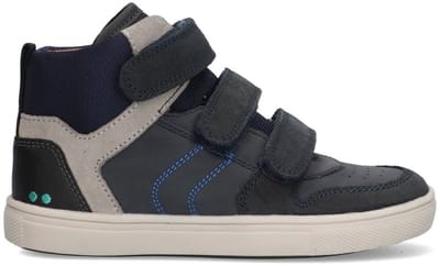 BunniesJR 225750-420 Jongens Hoge Sneakers - Blauw - Leer - Klittenband