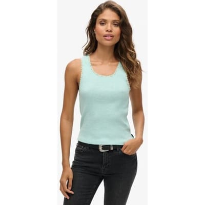 Tanktop met kanten rand voor vrouwen Superdry