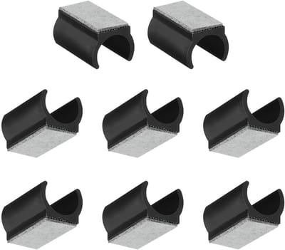 Zitglijders voor Schommelstoelen - 8 Stuks, 25 mm, U-vormige Viltcaps, Antislip en Geluiddemping