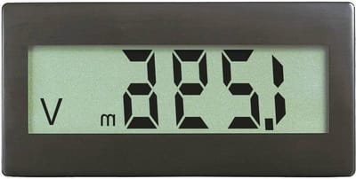 Digitale Inbouwmeter - Paneelmeter Module - Spanning Meten - Uitbreidbaar Bereik - 68 x 33 mm - Groen