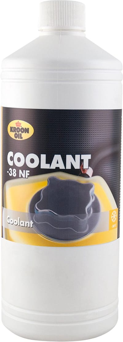 Kroon-Oil Coolant -38 NF - Organische Koelvloeistof - 1 Liter - Lichtgeel