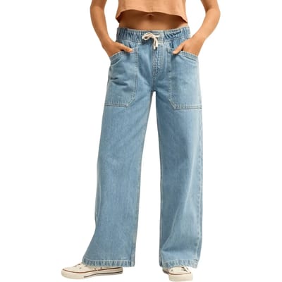 Dames Wide Leg Jeans Billabong Zonte