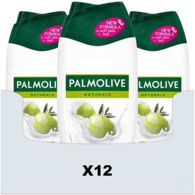 Palmolive Naturals Douchecrème Olive & Milk – 12x 250 ml – Met Vitamine E – Verzachtend & Hydraterend | Voordeelverpakking