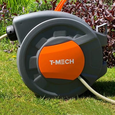 Automatische Slanghaspel - Oprolbare Tuinslang - Tuin Bewatering - 8 Sproeistanden - 30 Meter Lengte - Zwart