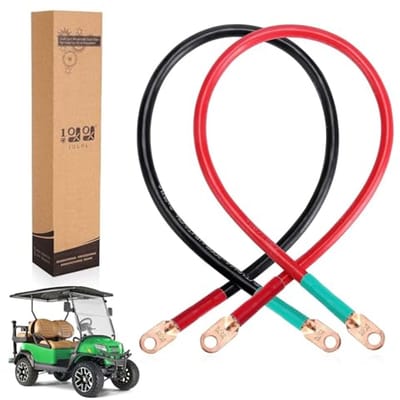 4AWG 25 inch batterij omvormer kabels set voor auto, zonnepanelen, marine en meer