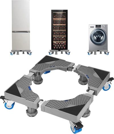 WNHB® Onderstel voor Witgoed met Wielen – Verstelbaar 41-66 cm – Voor Wasmachine, Koelkast & Droger