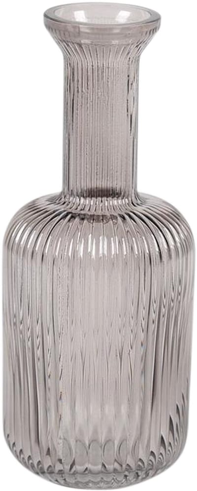Rasteli Vaas Flesvormig Glas Grijs D 8,5 cm H 20,5 cm