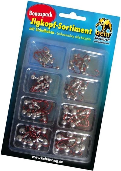 Grote Set Jigkoppen Assortiment - Jighaken voor Kunstaas | Geschikt voor Baars, Snoekbaars en Roofvis