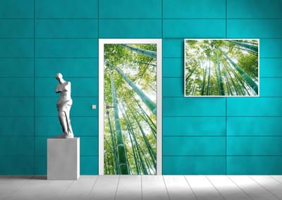Deursticker Muursticker Boom, Bos | Groen | 91x211cm
