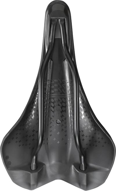 Racefiets Zadel - Sport Zadel - Lange Afstanden Fietsen - Mangaan Stalen Rails - 242 mm Lengte - Zwart