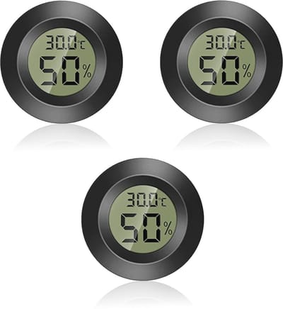 Mini Digitale Thermometer en Hygrometer voor Binnengebruik - Temperatuur- en Vochtigheidsmeter -50°C tot +70°C - 3 Stuks
