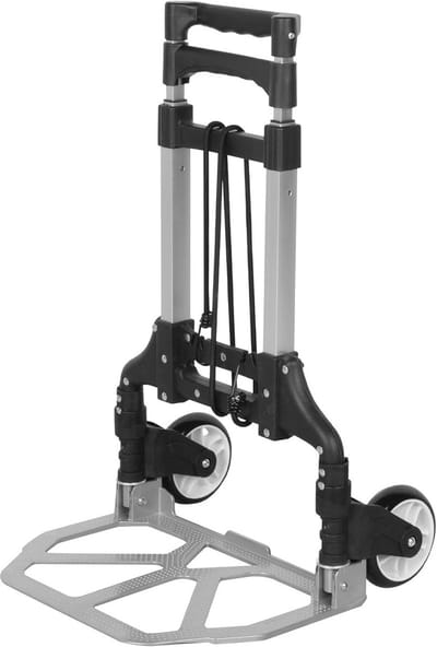Strandwagen - Transportkar - Lasten vervoeren - Lichtgewicht aluminium - 70 kg capaciteit - Zilver