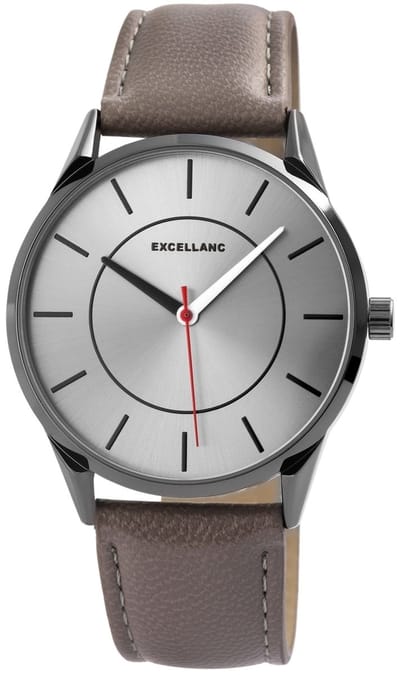 EXCELLANC Herenhorloge kunstleer Mineralglas