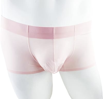 BamBella ® - Boxershorts - maat S/M - Boxer short kant doorzichtig onderbroek kort Roze kant heren onderbroeken