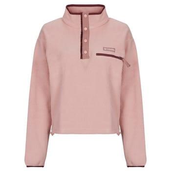 Columbia Helvetia II Cropped Half Snap Fleece Half-Zip Fleece Trui roze