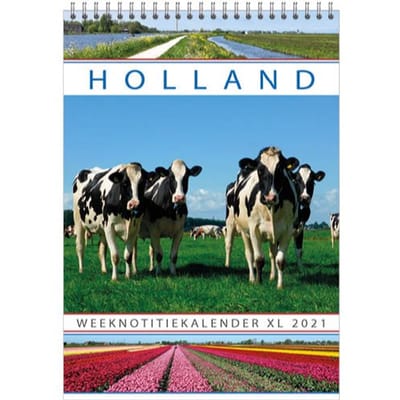 Holland weeknotitiekalender xl 2021 (21 x 29,7 cm)