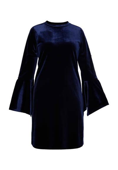 usha Fluwelen mini-jurk Dames marine