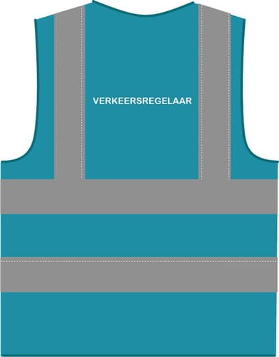 Verkeersregelaar hesje RWS lichtblauw
