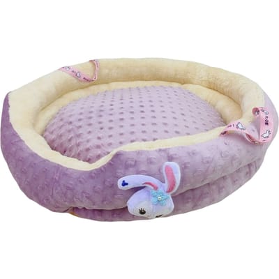 Petit Chenil pour Poupée Automne Hiver Épais Chaud Canapé pour Animal de Compagnie que Lit pour Chien Ours Petit Chien Animal de Compagnie Chenil Coussin 50cm