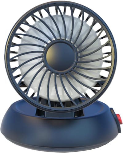 Autoventilator, luchtstroomkoelkop, opvouwbare autoventilator, ventilator met 3 snelheden, USB-voeding, draagbare ventilator, geschikt voor SUV's en campers.